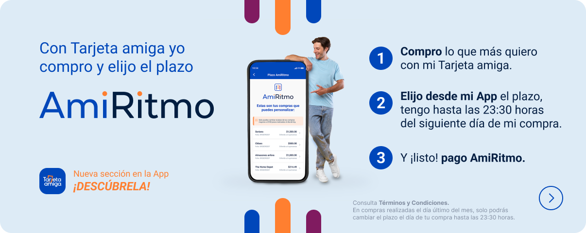 Promoción amiritmo de Tarjeta amiga