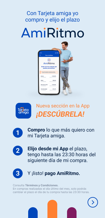 Promoción amiritmo de Tarjeta amiga